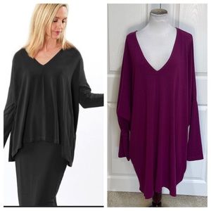 Organic Magenta Bamboo Cotton Tunic 2X